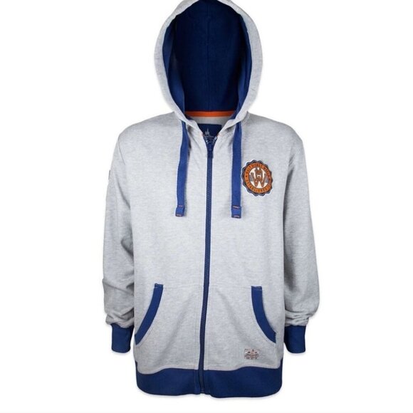 Disney Walt Disney World Disney Parks Unique Gray Full Zip Hoodie Unisex Size M